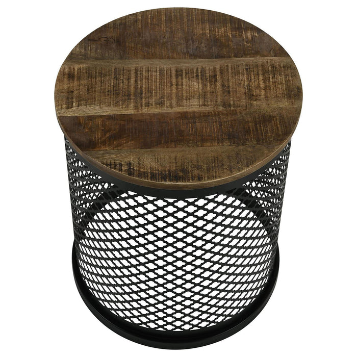 Drum Base Accent Table - Brown Furniture Max
