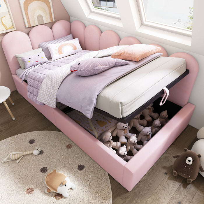 Upholstered Daybed With Hydraulic Storage Artistry At Home
