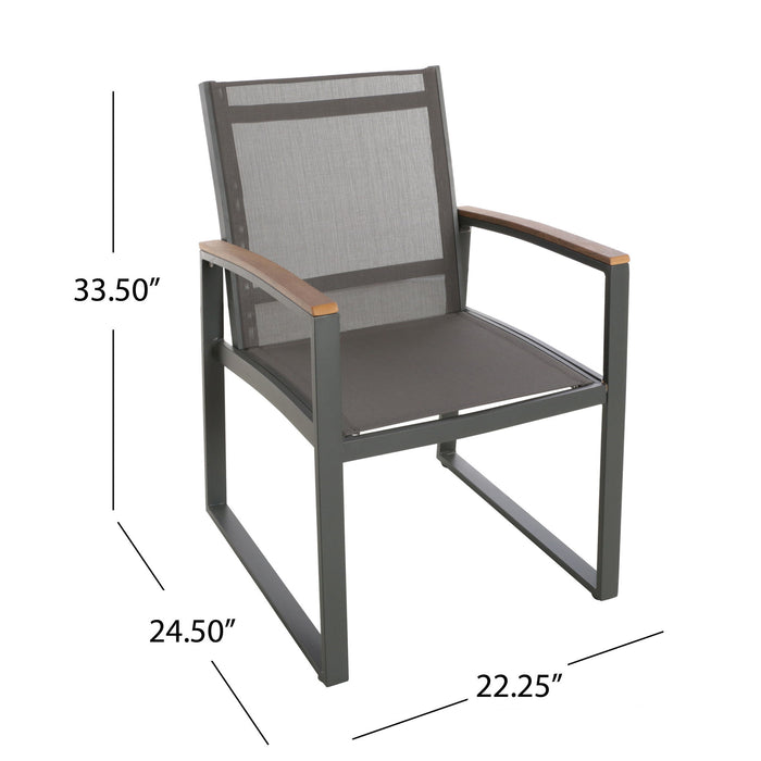 Avalos - 7 Piece Dining Set - Gray Noble House