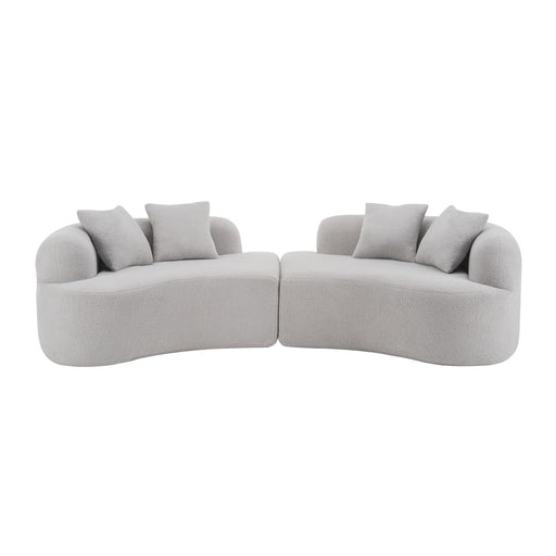 Curved 4 Seater Full Compression Sponge Sofa Home Essentials