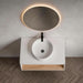 Floating Bathroom Vanity With Glossy Round Vessel Sink Home Essentials