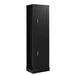 Tall Freestanding Bathroom Storage Cabinet With Adjustable Shelves And Side Hooks Hearth and Haven