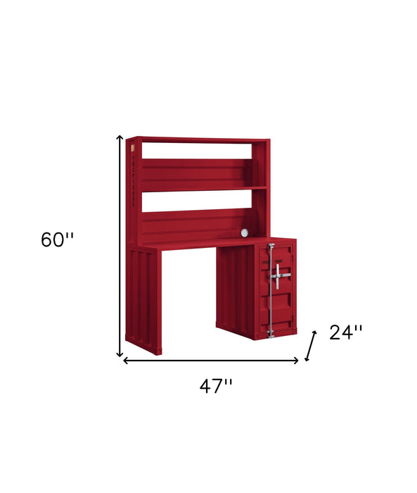 Iron Writing Desk - Red