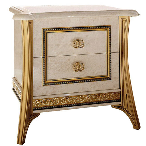 Melodia - Nightstand - Beige / Gold Arredoclassic Italy