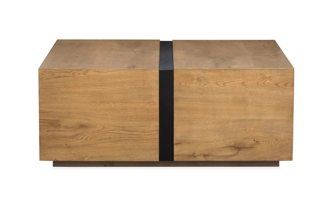 Ripley - Square Cocktail Table With Casters - Rustic Caramel Magnussen Furniture