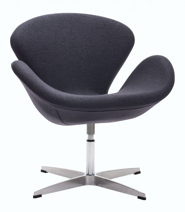 Scoop Swivel Chair - Dark Gray