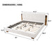 Modern Upholstered Platform Bed Frame With Built-In Reading Lights Artistry At Home