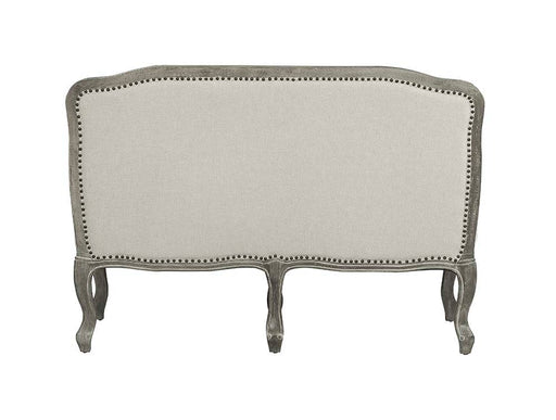 Tania - Loveseat With 2 Pillows - Cream Linen & Gray ACME