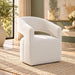 Libni - Arm Chair With Casters - Cream Linen ACME
