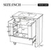 Softened Modern Bathroom Vanity With Sink Noble House