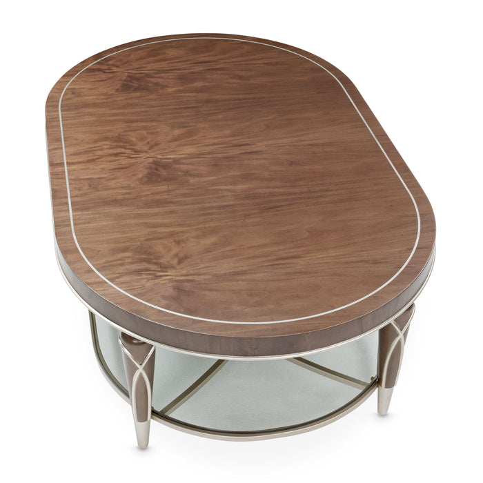 Villa Cherie Oval Cocktail Table - Hazelnut