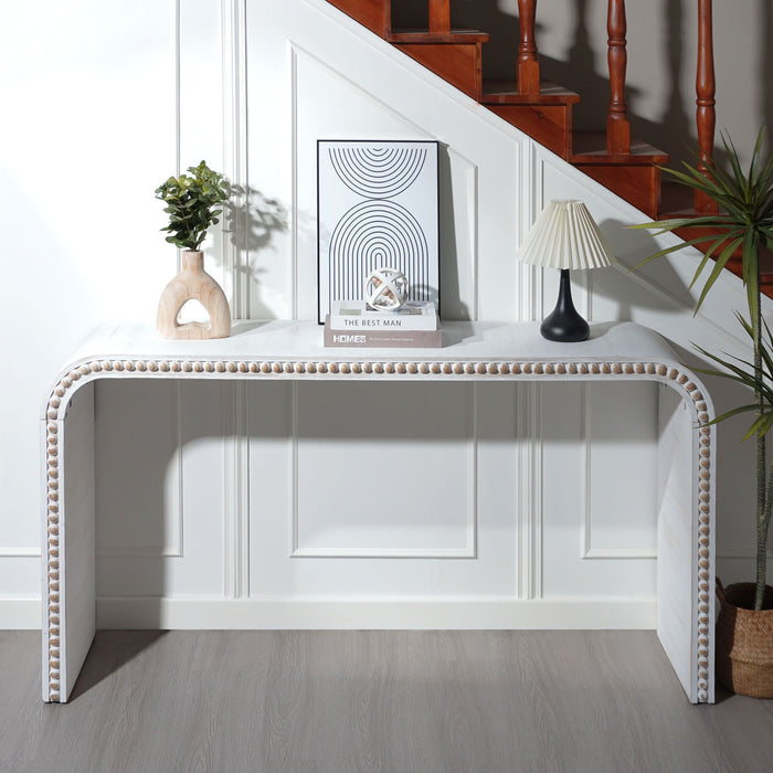Waterfall Console Table Home Essentials