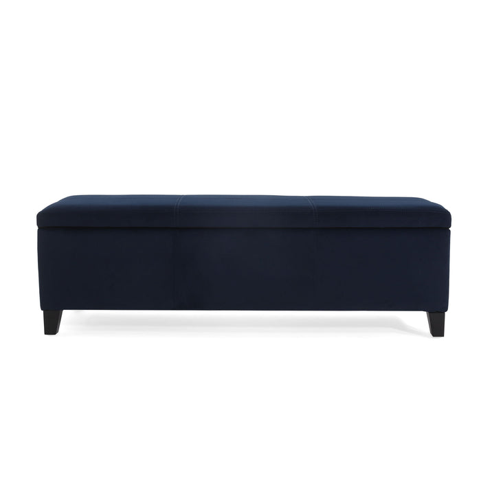 Upholstered Storage Ottoman Bench Noble House
