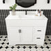 Bathroom Vanity Set, Fluted Cabinet, Soft Close Doors & Drawers - White Home Essentials
