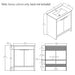 Freestanding Bathroom Vanity Cabinet With Soft Close Doors, Cabinet Only Home Essentials