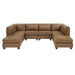 Modular Sectional, Customizable Layout, Removable Cushions - Brown Home Essentials