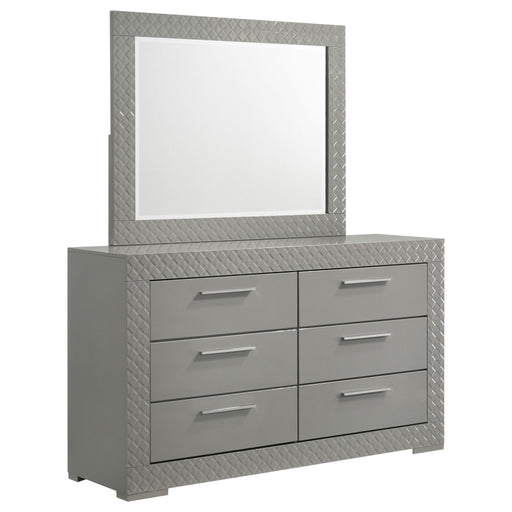Pierce - 6 Drawer Dresser And Mirror Furniture Max