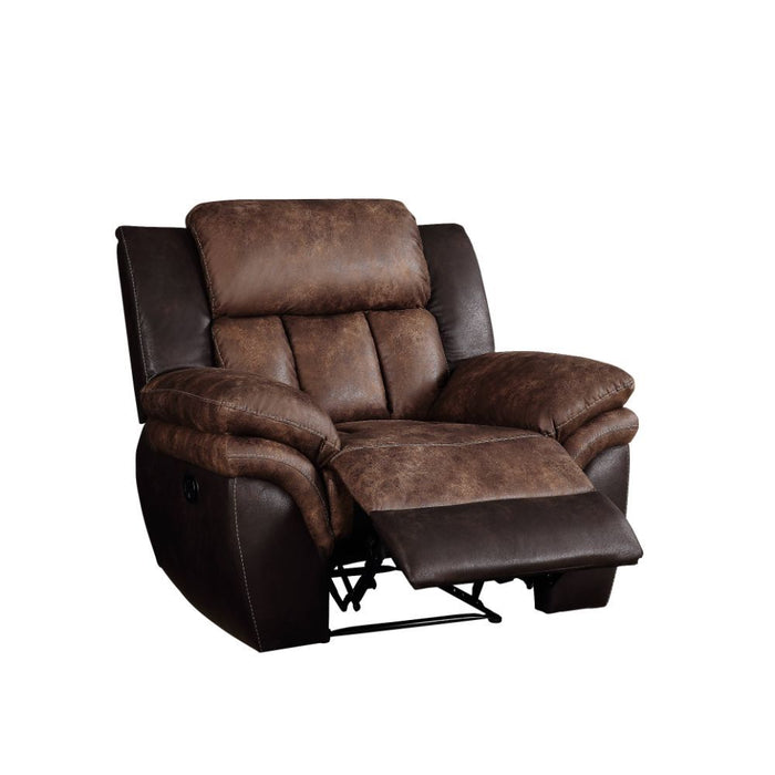 Jaylen - Motion Recliner - Toffee & Espresso Polished Microfiber ACME