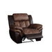 Jaylen - Motion Recliner - Toffee & Espresso Polished Microfiber ACME