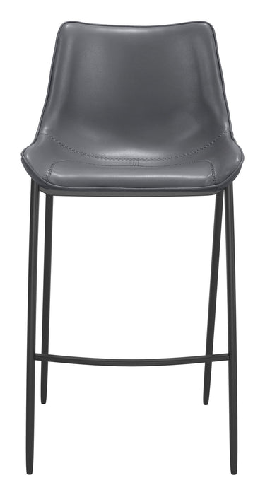 Magnus - Bar Chair (Set of 2) - Dark Gray / Black