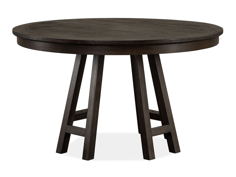 Westley Falls - Round Dining Table - Graphite Magnussen Furniture