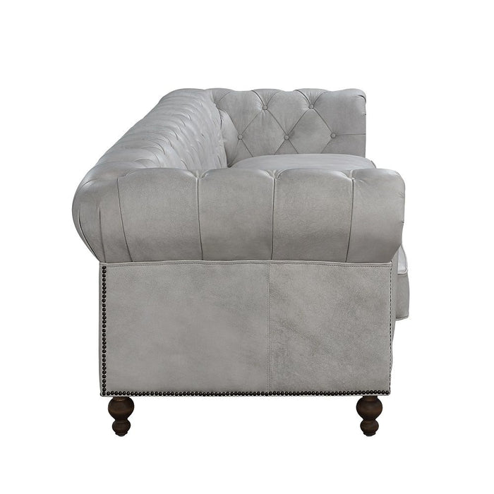 Ofer - Sofa - Vintage White Top Grain Leather ACME