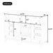 Bathroom Vanity Cabinet Only, 6 Soft Close Drawers & Double Doors - White Noble House