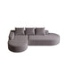 Modern Curved Sofa, L-Shaped Modular Sectional Set With 3 Pillows Home Essentials