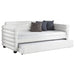 Fandango - Upholstered Twin Day Bed With Trundle - White Furniture Max