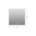 36 X 36 LED Bathroom Mirror With Dimmable Frosted Light Band, 3 Color Temperatures, Anti Fog, Memory & Auto Off - Silver Daily Nest