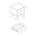 Accent Table & Storage Drawers - Black 8th Street