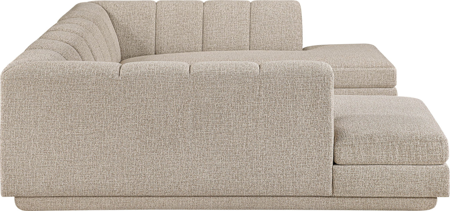 Modari - Sectional - Beige Meridian Furniture