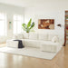 U - Shaped Sectional Sofa, Cup Holders & Side Pockets For Living Room Home Essentials