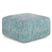 Nate - Handcrafted Square Pouf Simpli-Home