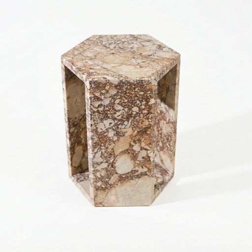 Modern Minimalist Hexagon Side Table Home Essentials