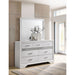 7 Drawer Dresser With Mirror - White Furniture Max