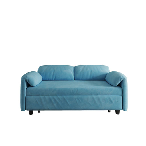 Sofa, Dual Purpose Lounge With Retractable Queen Size Bed Home Essentials