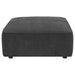 Ortega - Square Ottoman - Charcoal Furniture Max