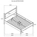 Panel Platform Bed With Upholstered Headboard And Footboard Furniture Max