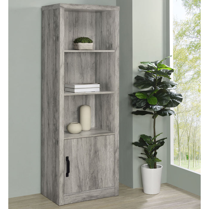 Conifer - 3 Shelf Media Tower - Gray