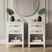Nightstands With 2 Drawers, Bedside Tables For Small Spaces (Set of 2) - White Home Essentials