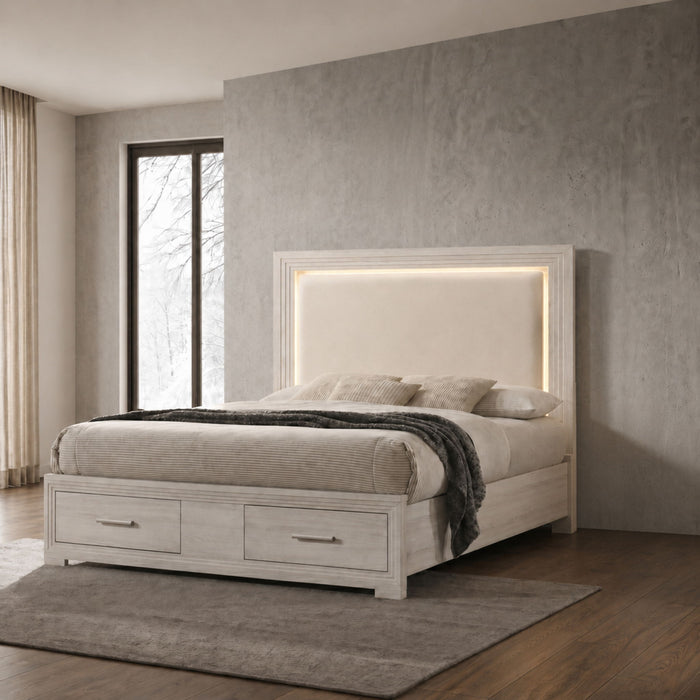 Colorado - Bed With Upholstered LED Headboard Matrix Furniture Group