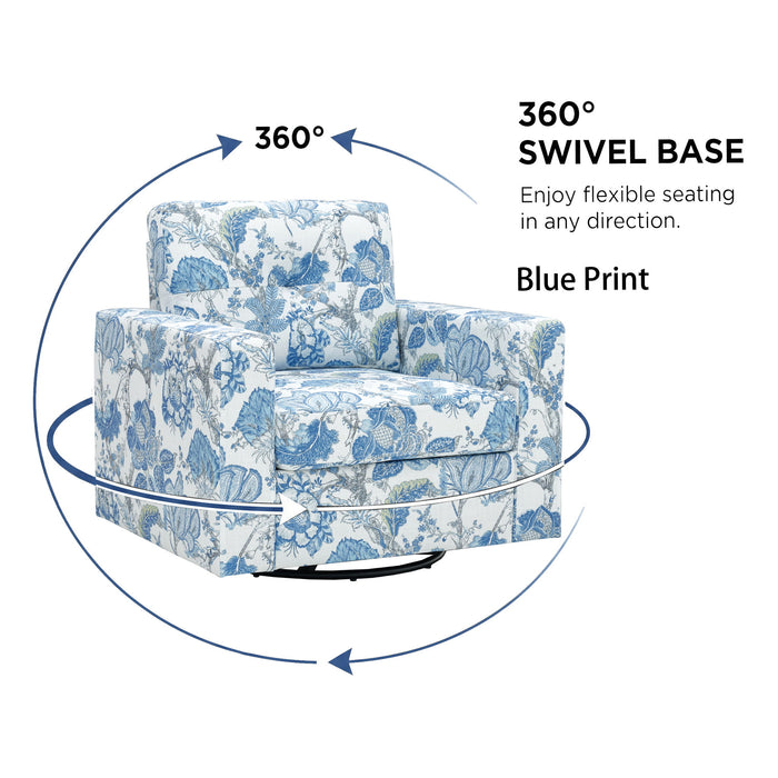 360 Degree Rotation Single Sofa Chair For Living Room Home Essentials