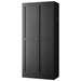 Kitchen Pantry Cabinet With 4 Adjustable Shelves, Heavy Duty Freestanding Organizer Home Essentials