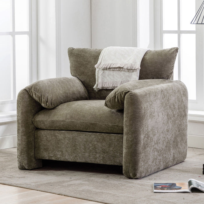 Oversized Accent Single Sofa Lounge Chair - Matcha Green Hearth and Haven