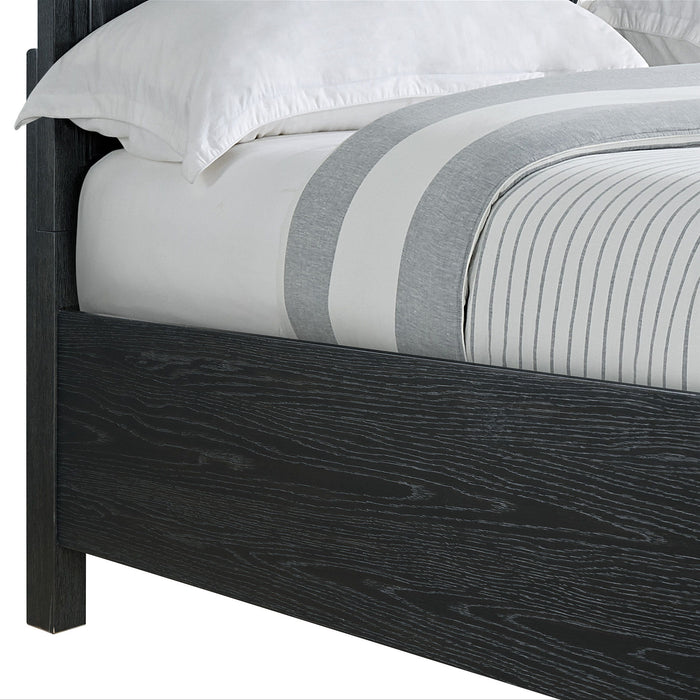 Storage Bed With Panel Headboard And Spacious Footboard Drawers Emerald Home