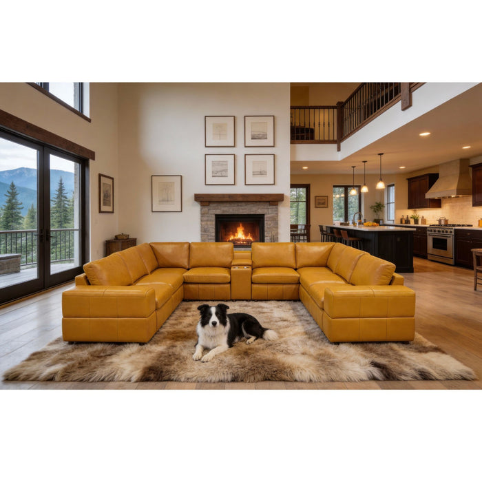 Upholstered Large Arms Sectional With Recliner Seats Home Essentials