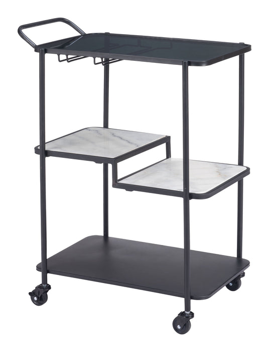 Constanza - Bar Cart - Black Zuo Modern