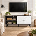 Amidon - TV Stand, With 2 Storage Shelves And 1 Cabinet US Pride