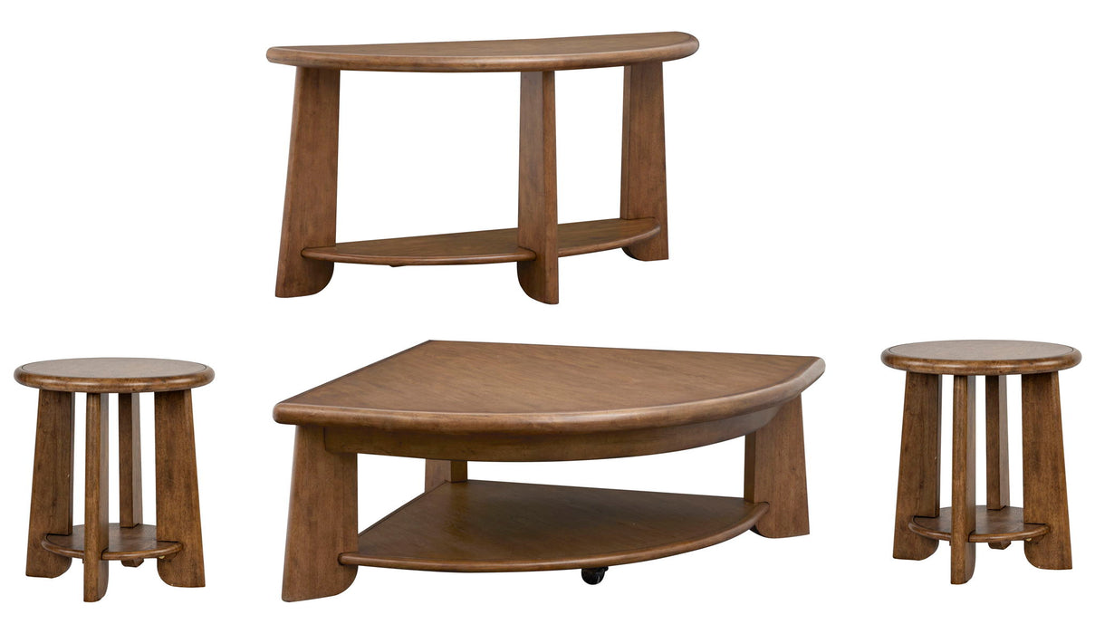 Tanner - Pie Shaped Lift Top Cocktail Table Set Magnussen Furniture